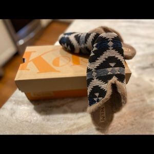 KORKS Nile Blue Mules woman size 7